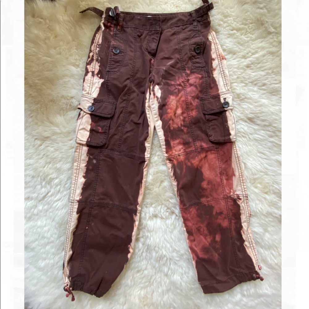 Patterned Drawstring Pants - image 1